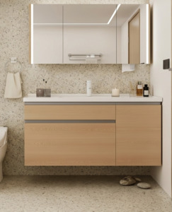 Multiple Plywood Vanity in Wooden Color - 100% Water Proof