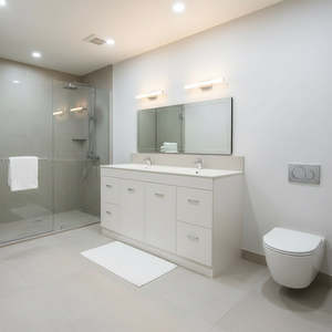 Vanity - Misty Series 1500mm Double Basin White - 100% Water Proof