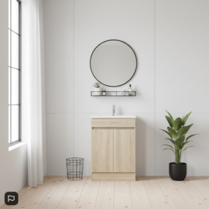 Freestanding Vanity: Vanity - Heron Plywood Series Freestanding 600mm