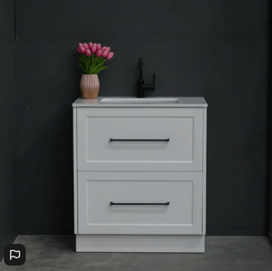 Vanity - Jess Series Freestanding  - 100% Water Proof In White
