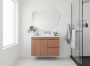 Vanity - Heron Series Plywood in Wooden Color - 100% Water Proof