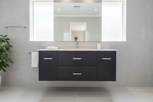 Special offer Hung Vanity - Plywood T1200mm in Black - 100% Water Proof