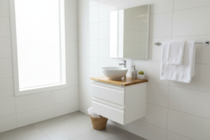 Vanity - Elite Series Pinewood - 100% Water Proof 600mm white