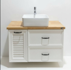 Vanity - Elite Series Pinewood - 100% Water Proof 800mm White
