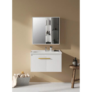 The European Bathroom Vanity 100% WaterProof H3 + Led Mirror Cabinet