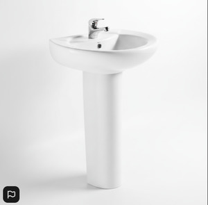 Pedestal Basin with Standard Drainage Hole