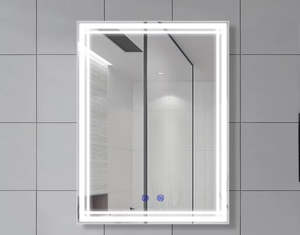 Rectangle LED Illuminated Smart Mirror with Dimmable Anti-Fog