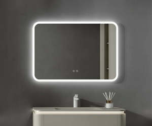 Bathroom Mirrors: LED Mirror For Bathroom,Makeup Mirror With Smart Touch Button