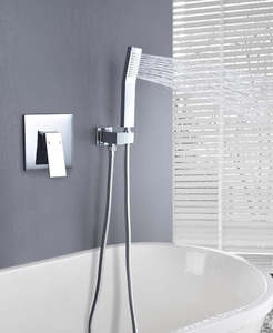 Bath/Shower  Mixer - Square Series Shower Head Holder Set