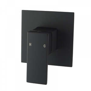 Shower Mixer: Shower Mixer - Square Series L005C - Black