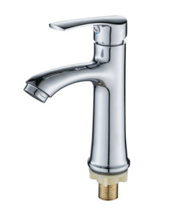 Basin Mixer: Single cold water wash hand basin tap faucet