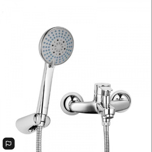 Bath Mixer: Chrome Bath Hot&Cold Water Mixer Tap Faucet with Hand Shower Set for Bathroom