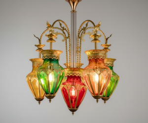 Laundry Tub: Turkish/moroccan Style Pendant Lamp Brass and Glass
