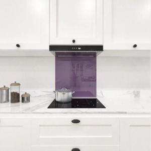 Glass Splash Back 600*600/750mm Purple
