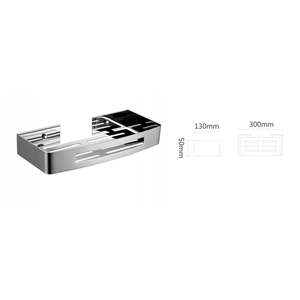 Bathroom Accessories: Bathroom Rectangle Shelf Basket - 304 Stainless Steel