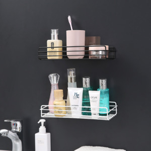 Bathroom perforation-free rectangle shelf