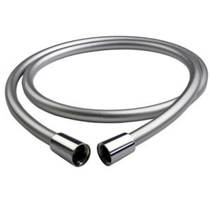 1.5m Anti-Twist Smooth Shower Hose Silver/ Black