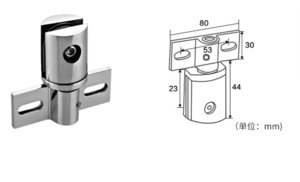 Spare Parts: Single side holding frameless shower door glass clamp