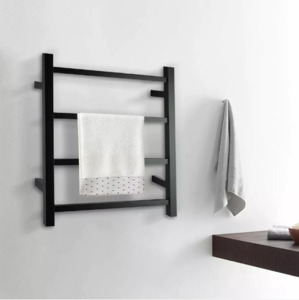 Heated Towel Rail Square 4/7/9 Bar - Black