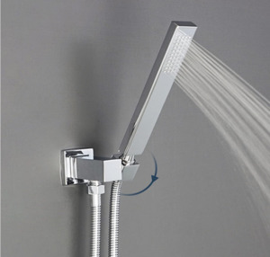 Plumbing Accessories: Wall Mounted Brass Shower Head Holder And Elbow - Male
