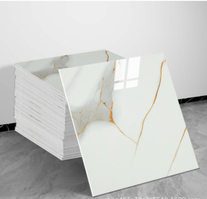 10pcs of PVC golden line wall tiles sticker  -30x30 cm