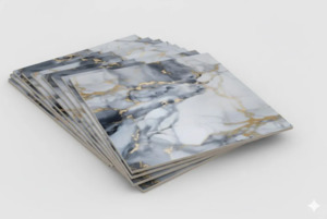 10pcs of PVC modern marble wall tiles sticker  -30x30 cm