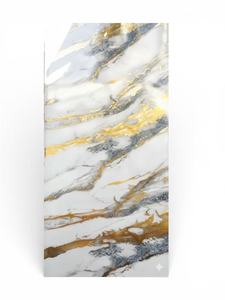 PVC UV Marble Stone Board - Gold And Bruno Blue