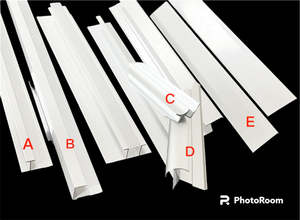 Waterproof Decorative Sheet: Aluminum Trimming Decorative Line 2500mm in white
