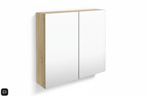 The European Bathroom Mirror Cabinet 100% WaterProof - 700/900 Wooden