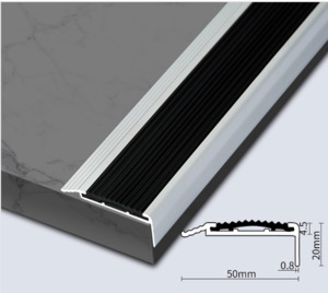 Decorative: Aluminum alloy stair anti-slip strip