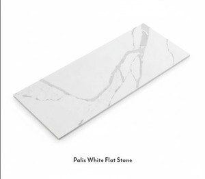 Stone Vanity Tops: Solid Surface Palis White Flat Stone Top 600-1500mm
