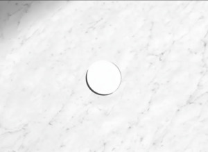 Stone Vanity Tops: Solid Surface Cloudy Carrara Top 600-1500mm