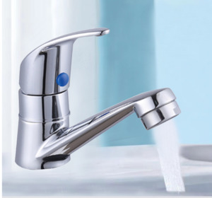 Basin Mixer: Chrome Single Handle Hole Bathroom Basin Faucet Single Cold