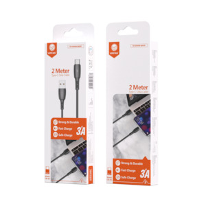 Usb Cable: 2 Meter Fast Charging Type-C USB Cable