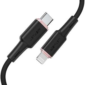 Usb Cable: Apple MFI Certified Soft Silicone USB-C to Lightning Cable
