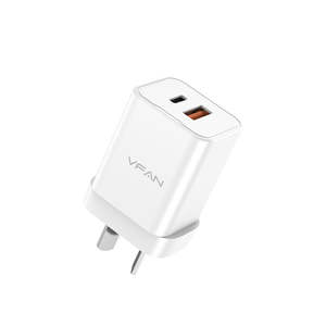 Home Charger: Vipfan 35W GaN Ultra Fast Charger w/ USB-C & USB-A (AU8)