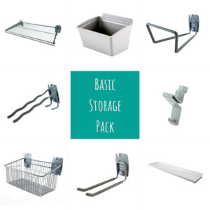 Wall Mounted Slatwall Storage Packs: Basic Storage Pack