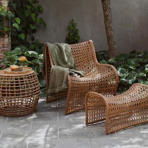 FURNITURE: Wave Outdoor Chair - Dark Natural