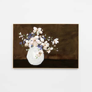 Art Prints: Floral Arrangement Framed Canvas