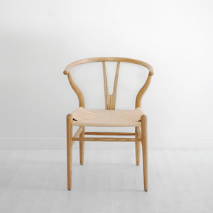 Seating: Wilson Rope Seat Chair - Natural Oak