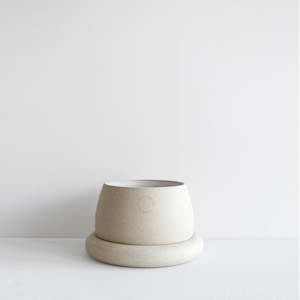 Gifts For Them: Cloud Planter, Tall - White Speckle