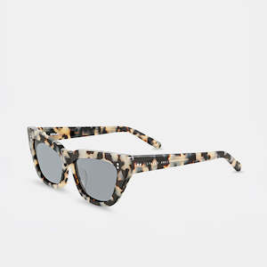Eyewear: Desolate Sunglasses - White Tort