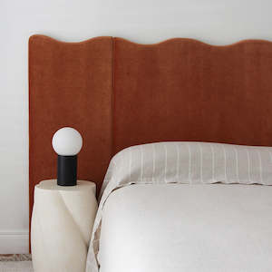 A C Furniture: Wavy Velvet Bedhead