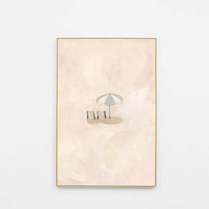 Beach Date Framed Canvas