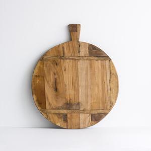 Wooden Board: Elm Board Round - With Handle