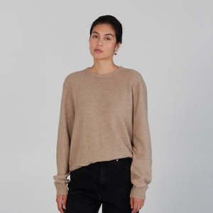 A C Knitwear Collection: Molly Crew - Cappuccino
