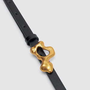 Brie Leon: Leandra Belt - Black/Gold