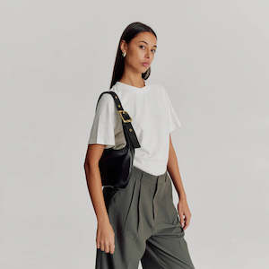 Brie Leon: Everyday Croissant Bag - Black