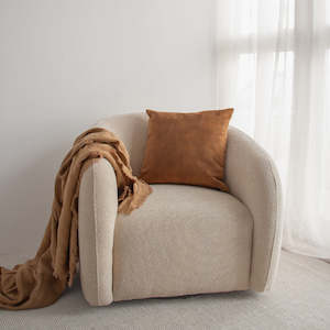 Sofas Armchairs: Xander Swivel Armchair - Natural