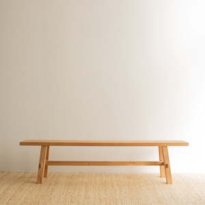 Tate Reclaimed Wood Bench - Long